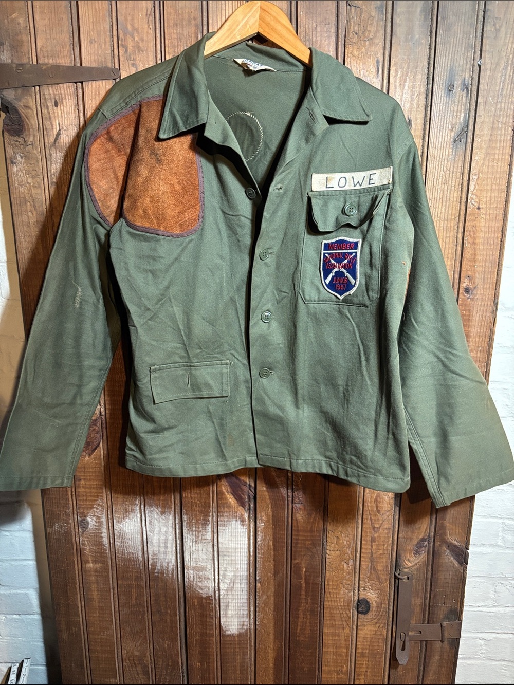 Vintage 60’s Olive Green Hunting Utility Patch-Detail Jacket by Combat